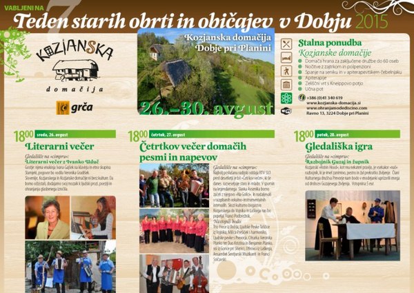 teden starih obrti in